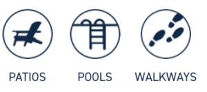 Paver Applications pools patios walkways